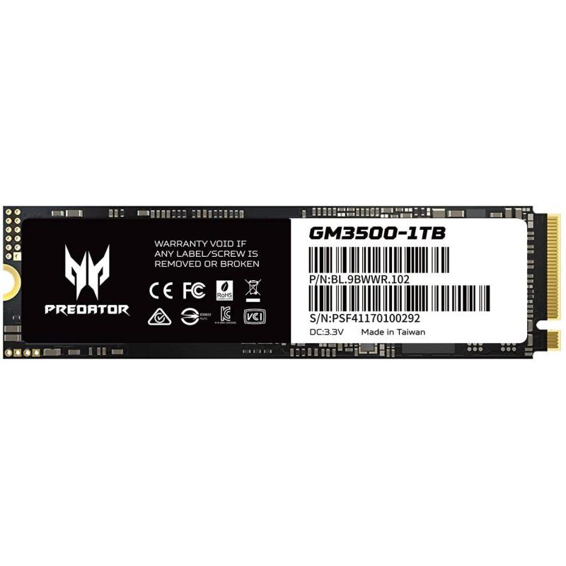 ACER PREDATOR SSD GM 3500 1Tb PCIe NVMe Gen3